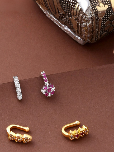 Ring Designs Mukku Pudaka Latest Model Mukku Pudaka Gold Gemstone