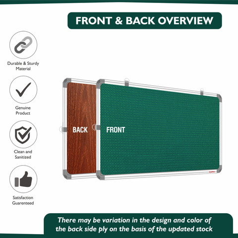 DeskFlex 2x1 Feet Premium Material Green Notice Board/Pin-up/Soft