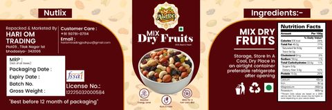 Nutlix Mix dryfruits Nutmix Bc Panchmeva Dryfruits 500gm (1 x 500 g) - Image 7