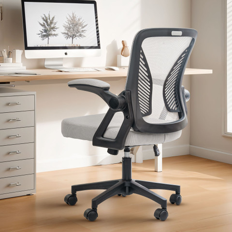 Drogo Ergonomic Computer Office Chair for Work from Home, Flip Up