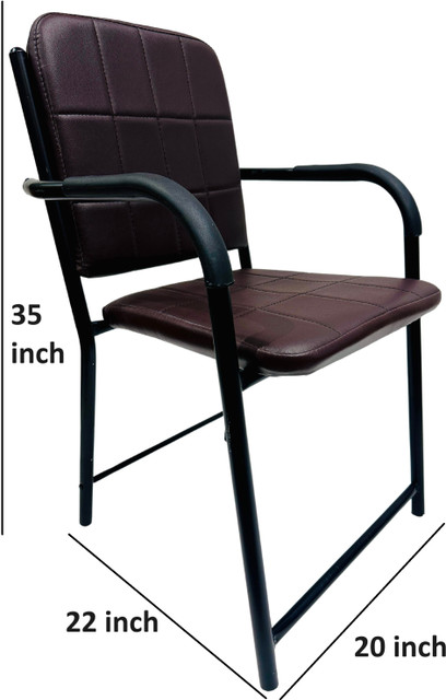 Goyal Steel Furniture Industries comfortable Home Office Visitor Chair  Stylish Ergonomic Design for Office Home Metal Dining Chair