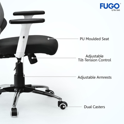 FUGO Office, Study, Tilt Lock Mesh Office Executive Chair Price in