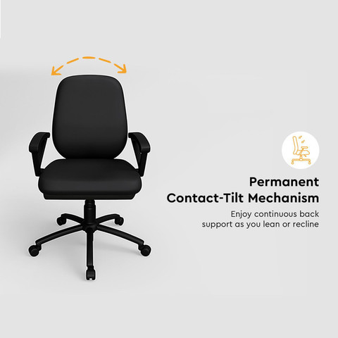 Godrej Interio Virtue Fabric Office Adjustable Arm Chair Price in