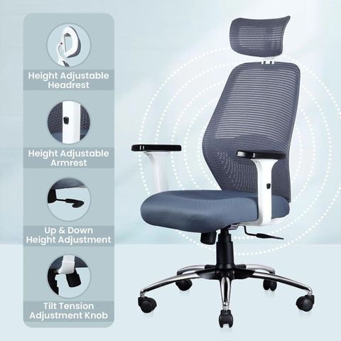 ASTRIDE Octave BIS Certified Office Chair | 2D Armrest, 2D
