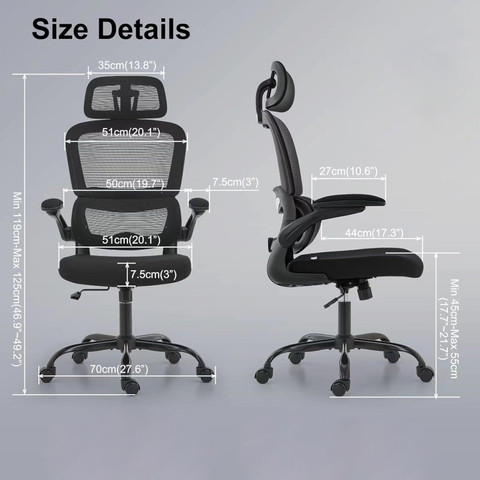 Drogo Ergonomic Office Chair for Work from Home Computer Chair