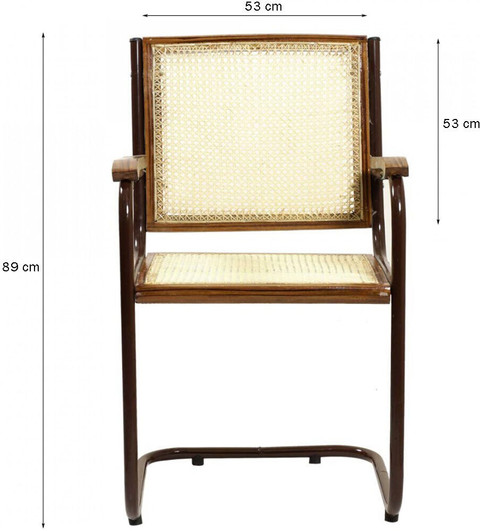 YagleIN S-Type Steel with Teakwood Arm Mesh Office Arm Chair Price