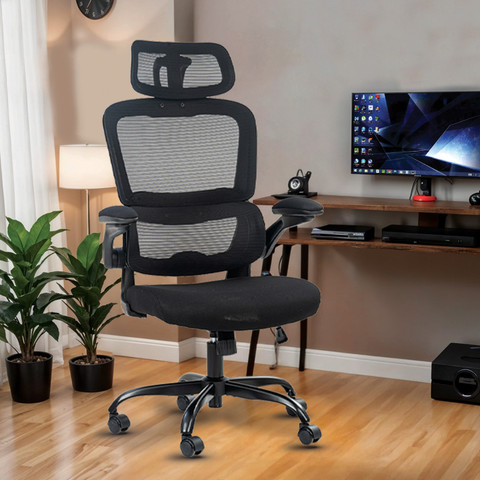 Arms Home Office Chair Mesh Techni Mobili High Back Executive Mesh