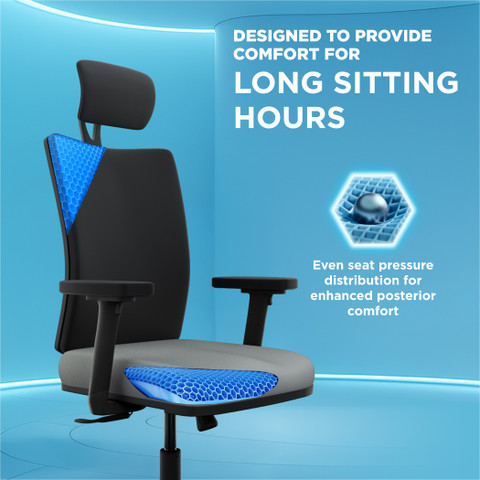 The Sleep Company Onyx SmartGRID Premium Orthopedic High-Back Desk