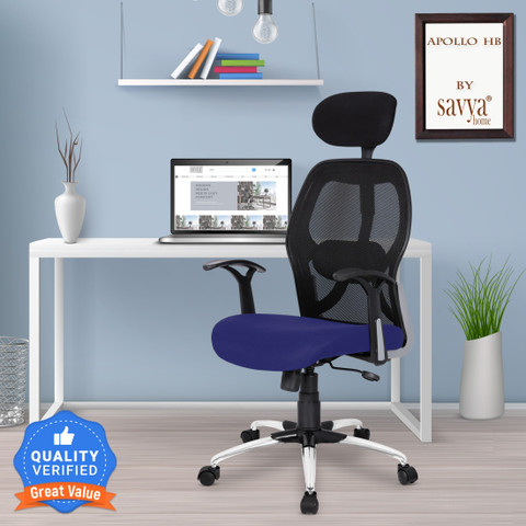 SAVYA HOME Apollo High Back Ergonomic Office, Home Chair with 2D