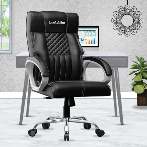 beaatho Oxford High Back Ergonomic Revolving Leatherette Office