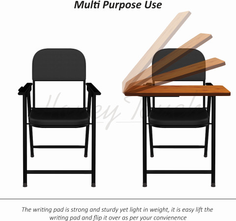Honey Touch Folding Study Chair| With Tablet Cotton Study Folding