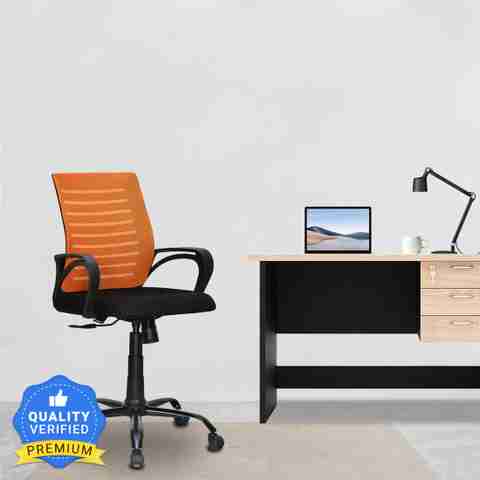 Ergonomic Office Decofurn Office Chairs Nilkamal Giza Mid Back Ergonomic  Adjustable Height Swivel