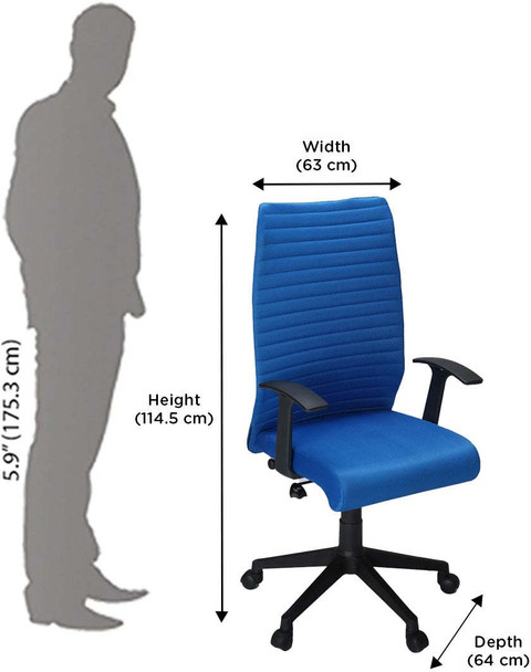 Nilkamal Thames Neo High Back with Adjustable Height Swivel