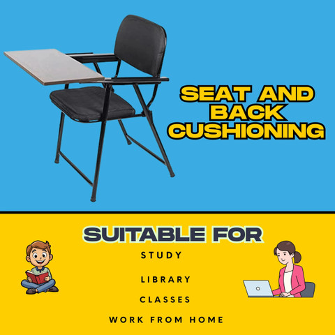 CLASSELA Metal A1 Folding Desk/Kids/study/work from home Chair
