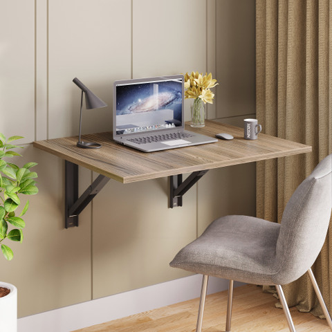 ASCOM Wood Wall Mounted Foldable Table Space-Saving Wall Desk
