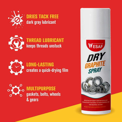 wesaf Dry Graphite Lubricant Spray, Bonded Lubricant for Metal Manual  Sprayer Price in India - Buy wesaf Dry Graphite Lubricant Spray, Bonded  Lubricant for Metal Manual Sprayer online at Flipkart.com