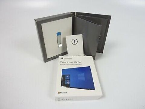 MICROSOFT Windows 10 Professional Box-Pack Activation Key Card with USB ...