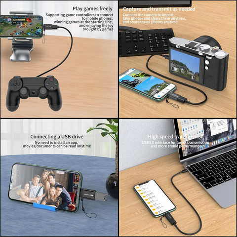 STRIFF Lightning OTG Adapter Lightning OTG Pendrive Adapter for