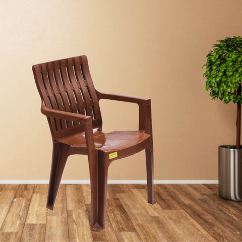 Patiofy Premium Plastic Living Room Chair, Outdoor Chair, Arm Chair for  Home Set of Plastic Outdoor Chair