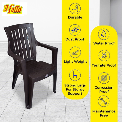 HELLO High Quality and Durable Plastic Chair for Living Room