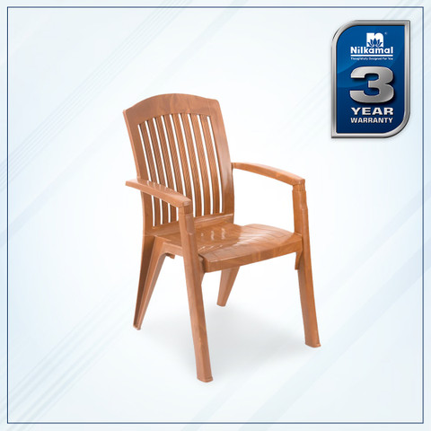 Nilkamal Mid Back Chair with Arm HERITAGE|Stackable Chair For