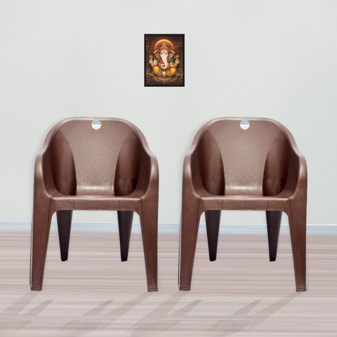 ALSTORM Super-Strong Arm for Home, Garden Plastic Outdoor Chair