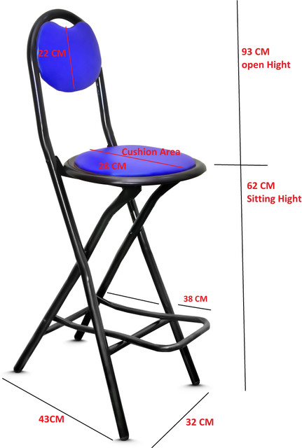 IYB (24 inch)Seating Height Heavy Duty Folding Chair with Foot