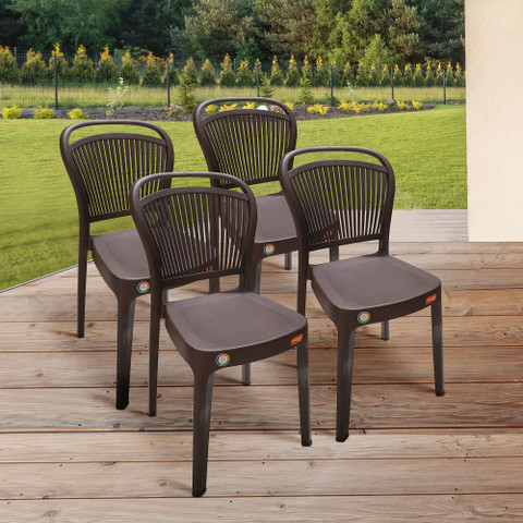 Furniture Yard Mango Salsa Plastic Chair/Stackable Plastic Chair/Strong  Sturdy Structure/ Plastic Outdoor Chair