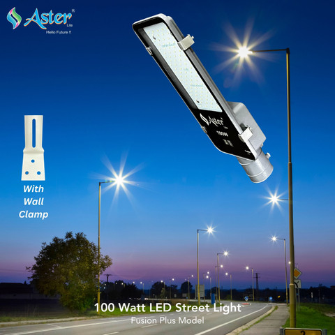 ASTER LITE Fusion+ 100W LED Street Light IP66 Waterproof (Pack of