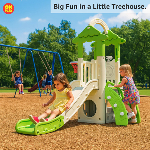 Ok Play Tree House set For Kids Multi-activity playset Easy