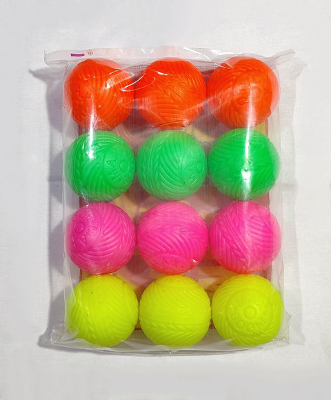Pleasure Treasure Heavy Plastic Cricket Balls Set of 12 with CM 