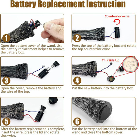 Rudrav Voldemort Light Up Harry Potter Wand Toy Collectable,Role Play  Accessory For kds