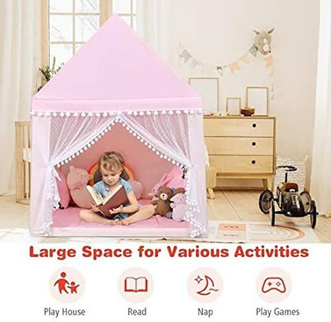 Shopnow SN KIDS PLAY TENT HOUSE FOR 3-15 YEAR OLD GIRLS AND BOYS