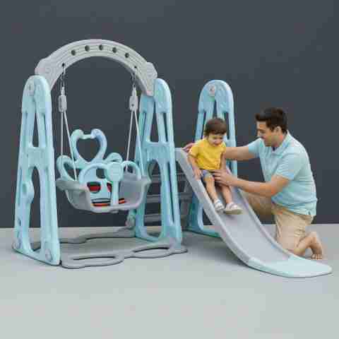 Ehomekart Garden Slide and Swing Combo for Kids Playgro Garden