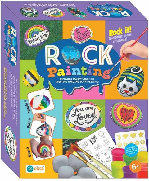Flipkart.com | Baybees DIY Rock Painting Set Funny Interactive