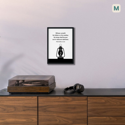 ぷうあ 絵画３点 MOMONTS Proverbs 20 20 | Wall Art Frame | Framed Poster Decor