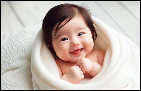 JB Creations Cute Baby Poster with Selft Adhesive tape | Gift For