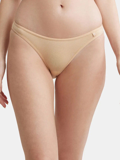 JOCKEY SS02 Super Combed Cotton Elastane Stretch Women Bikini Beige Panty
