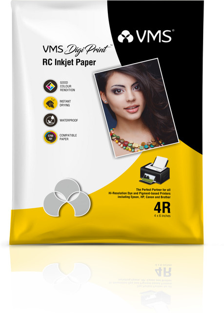 Flipkart.com | VMS DigiPrint Matte 4R (4 x 6) Photo Paper (1 x 100