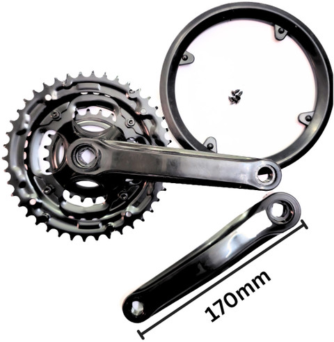 roadtopedal MTB BICYCLE CRANK SPEED GEAR 42T-34T-24T 170mm crank