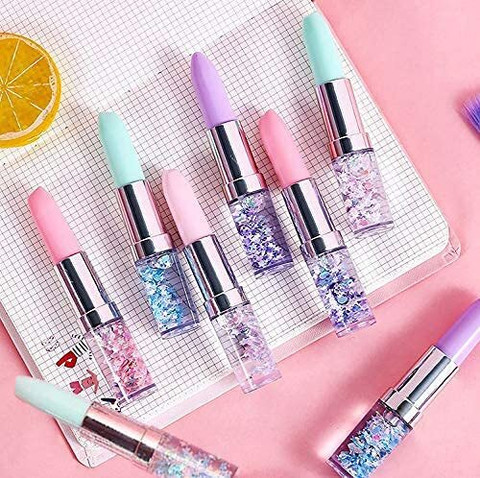 Freedy Toy Glitter Lipstick Pen Gel Pen Makeup Artist Pen for Kids
