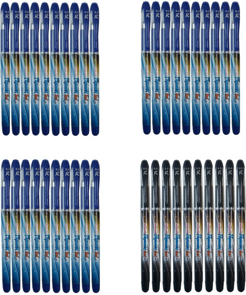 Rorito FLYMAX DZ GEL PEN 30 BLUE 10 BLACK WATERPROOF INK GEL