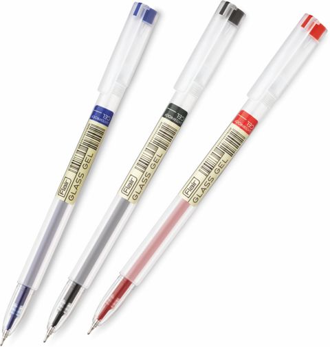 FLAIR Glass Gel Pen (Pack of 50, Ink Color - 40 Blue + 7 Black + 3 Red) - Image 7