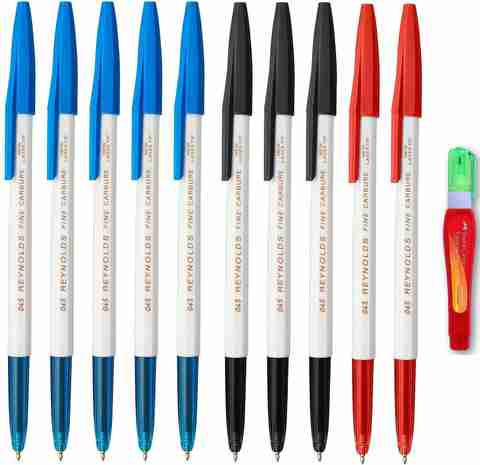 Reynolds 045 Ball Point Smooth Writing Pen With Correction Pen Ball Pen