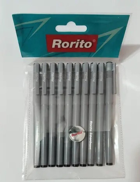 Rorito Fiber Point Fiberpoint Gel Black 20 pens Fineliner Pen