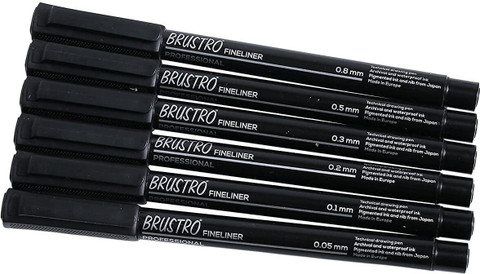 BRuSTRO Professional Pigment Based Technical Fineliner Pen Buy