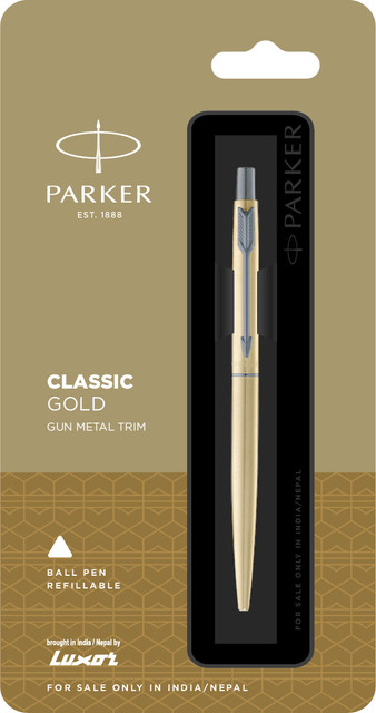 PARKER Classic Gold| Gun Metal Trim| Ball Pen Buy PARKER Classic