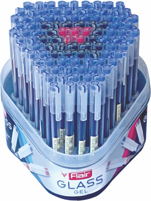 FLAIR Glass Gel Pack of 100 Gel Pen