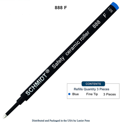 Levin Schmid t 888F Safety Ceramic Rollerball Pen Refills Ball Pen