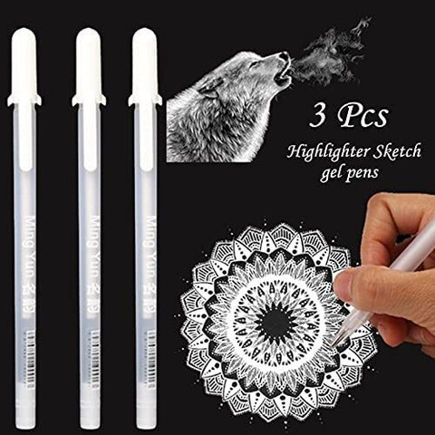 Adoere White Highlight Nip for Hand Paint Design,Mandala Art